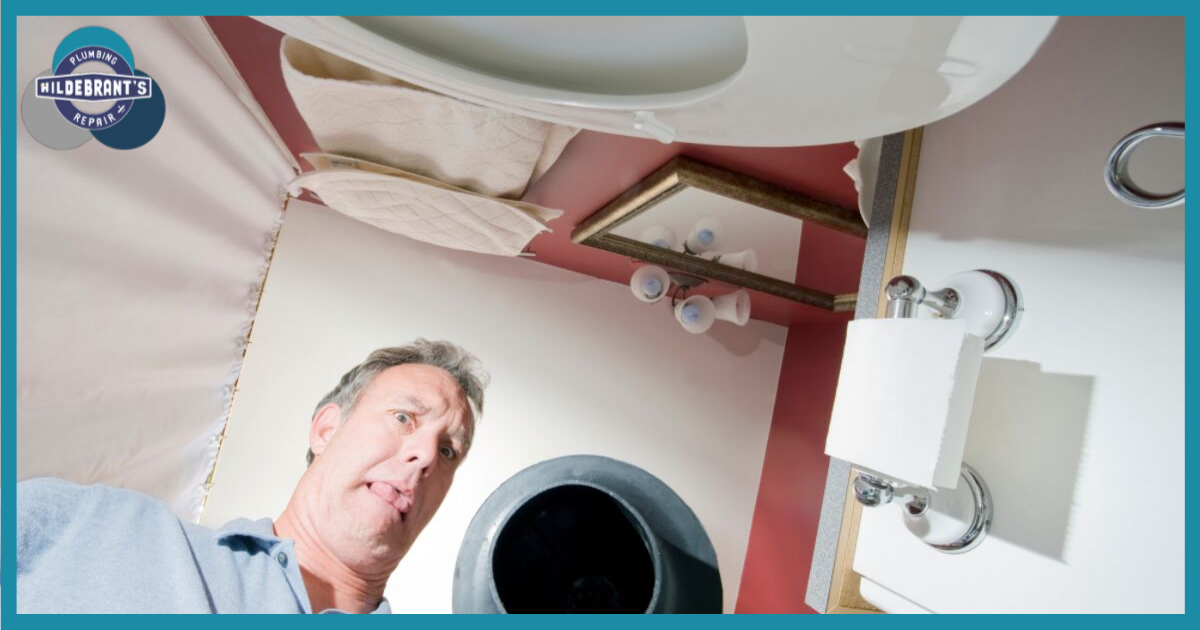 Picture of Man Plunging Toilet